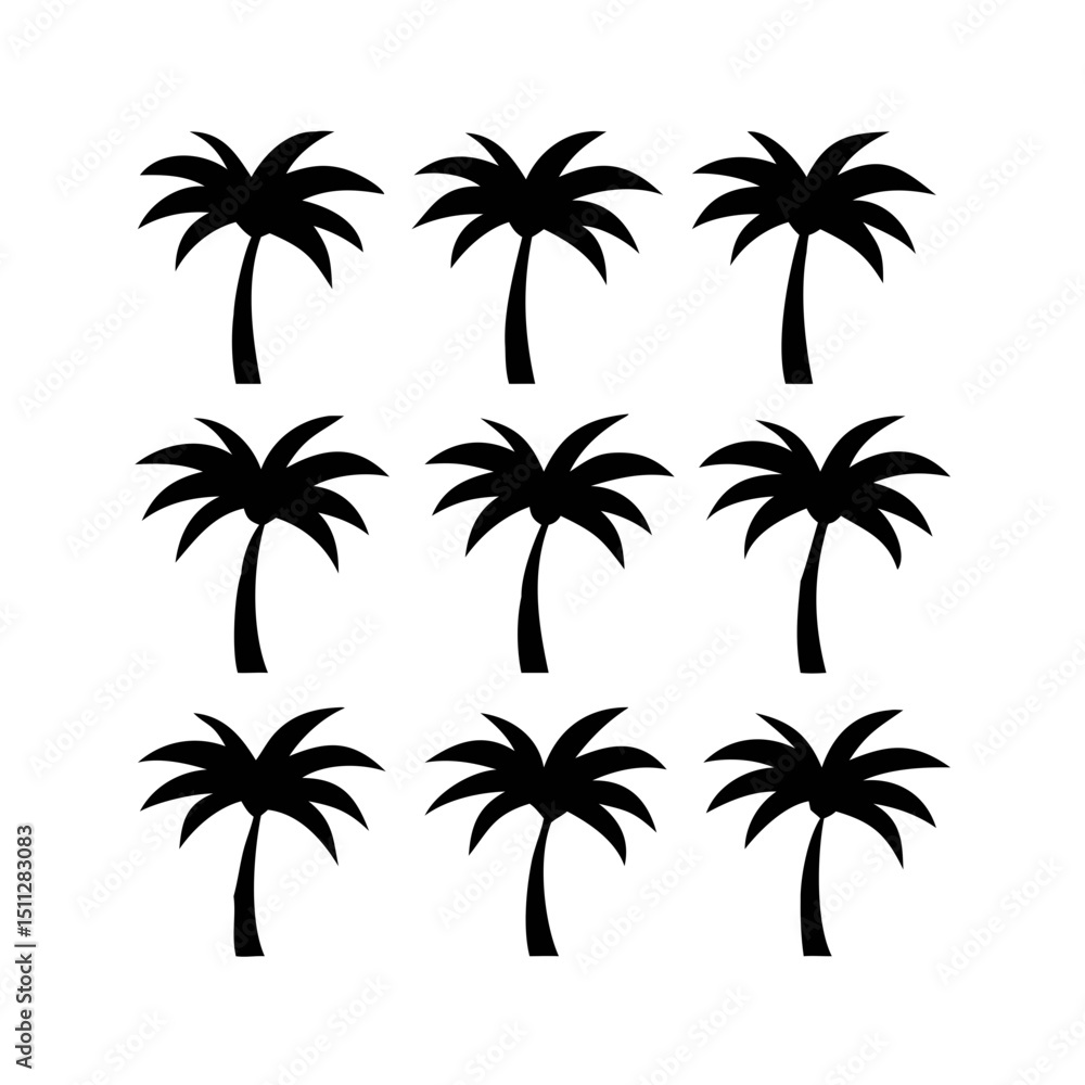 Obraz premium palm trees vector