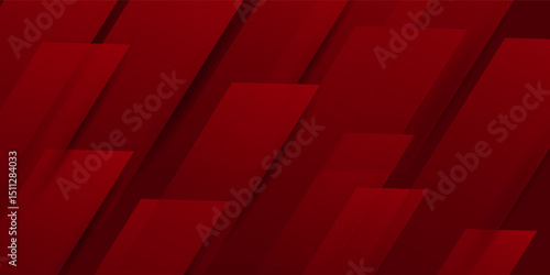 Modern abstract dark red gradient illustration background with 3d look and simple pattern. cool design and luxury. vector illustration