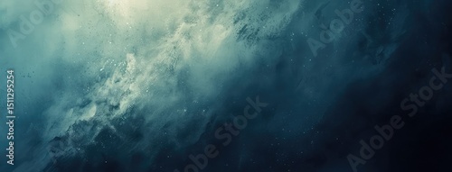 Abstract Ocean Depths with Sunlight Rays Background