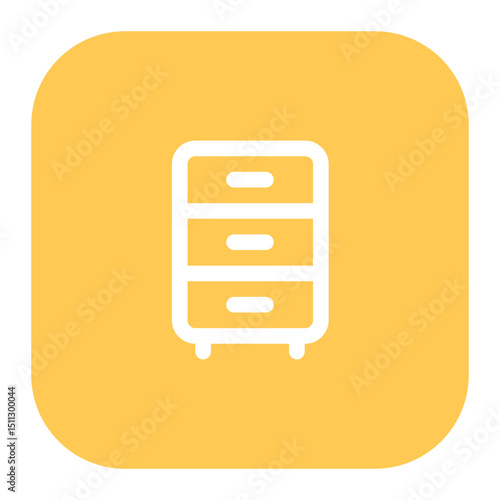 chest of drawers icon for illustration