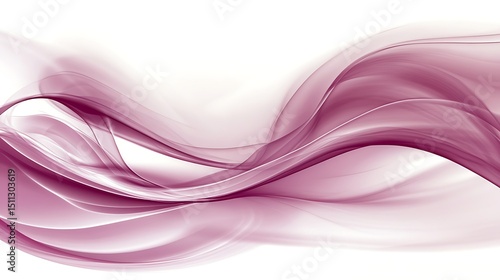Abstract flowing pink curves