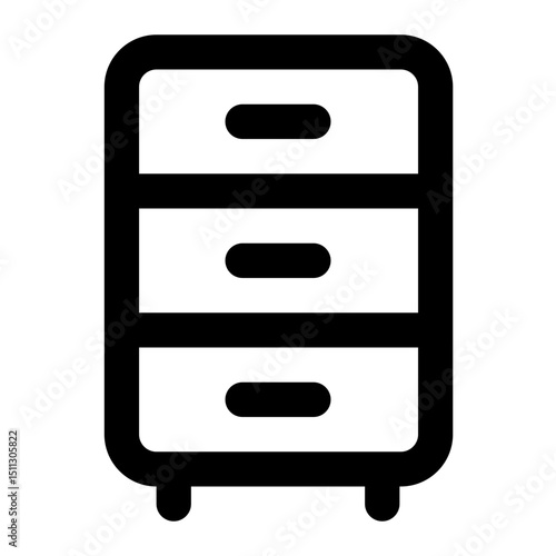 chest of drawers icon for illustration