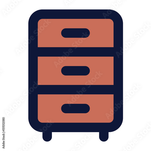 chest of drawers icon for illustration