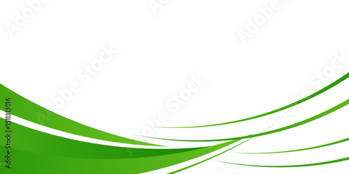 Abstract green wavy business style background