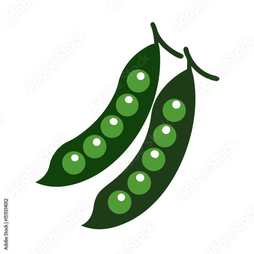 Peas Vegetable Icon for Healthy Baby Food and Weaning Diet