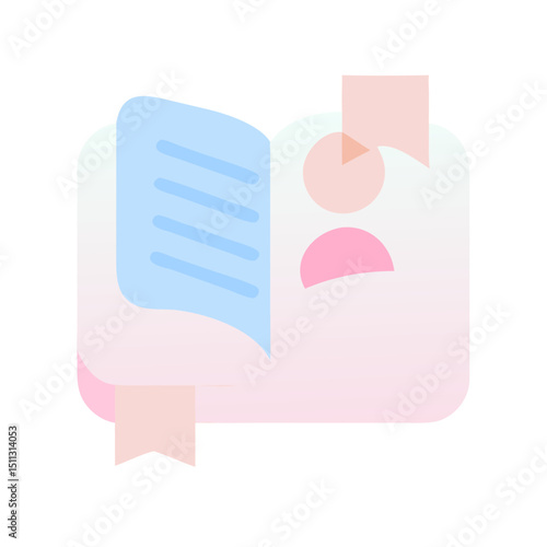 Baby soft cloth book illustration for early learning designs