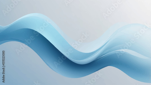 Abstract background with soft blue gradient and flowing line.