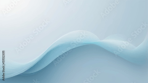 Abstract background with soft blue gradient and flowing line.