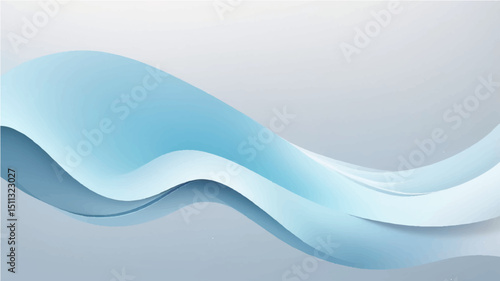 Abstract background with soft blue gradient and flowing line.