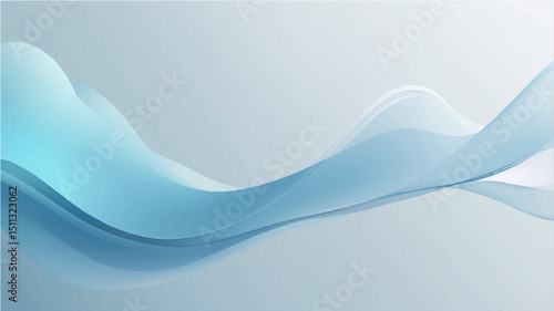 Abstract background with soft blue gradient and flowing line.