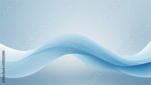 Abstract background with soft blue gradient and flowing line.