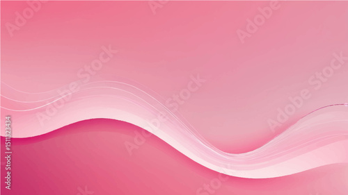 Abstract background with pink gradient and flowing line.