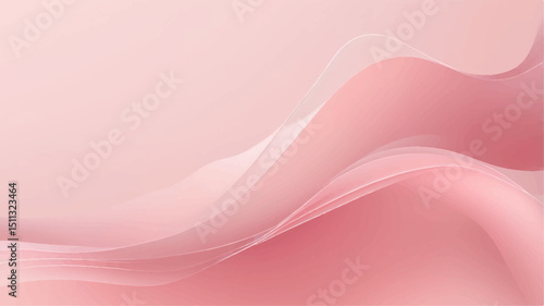 Abstract background with soft pink gradient and flowing line.