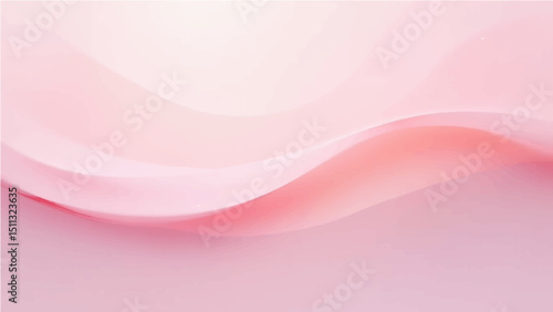 Abstract background with soft pink gradient and flowing line.