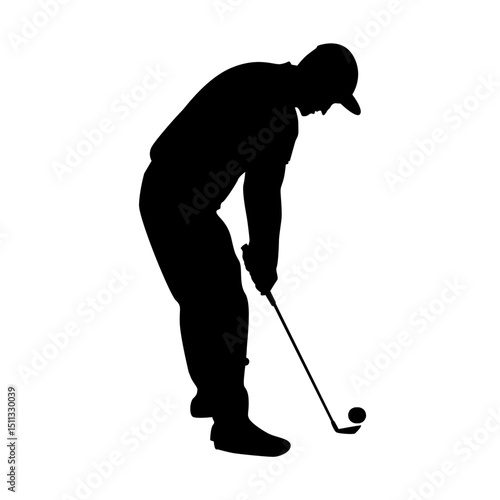 Golf Silhouette Illustration
