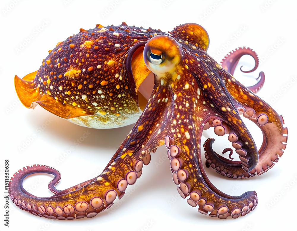 Obraz premium Flamboyant Cuttlefish A Stunning Display of Color and Defense