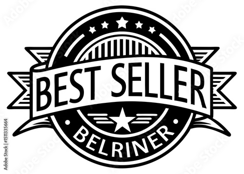 best saller award icon silhouette