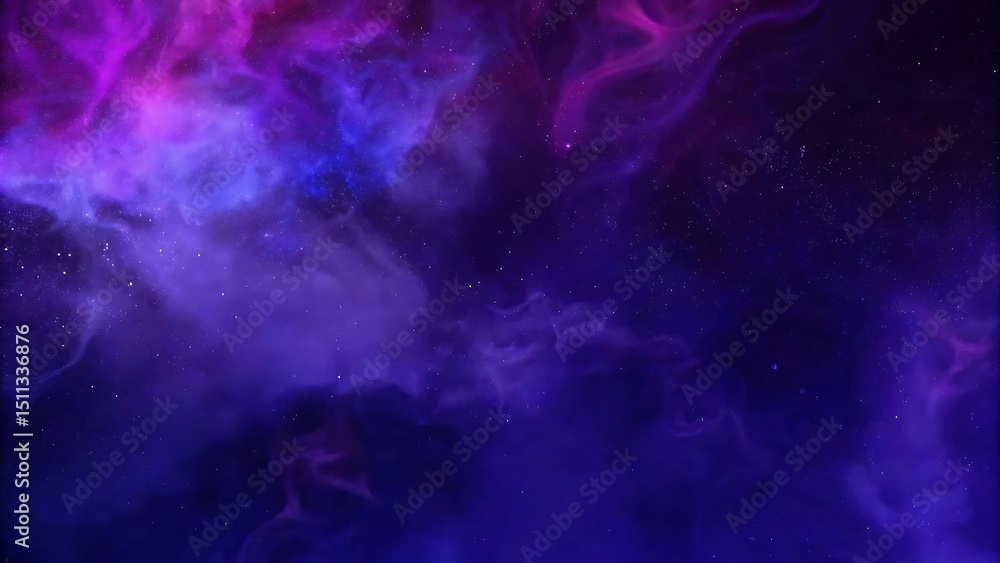 Abstract nebula space background featuring purple and blue colors with stars and cosmic dust. Abstract nebula space background featuring purple and blue colors with stars and cosmic dust.