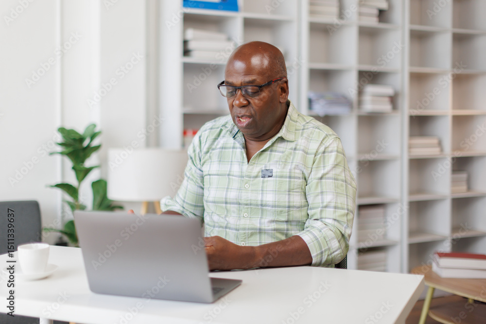 Senior man business man using laptop and using phone note, Senior man officer hard working communicate with customer and record business concept
Senior man business man using laptop and using phone note, Senior man officer hard working communicate with customer and record business concept