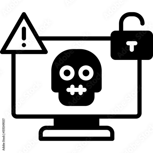 Cyber Attack mixed icon