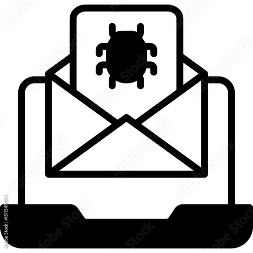 Email Virus mixed icon