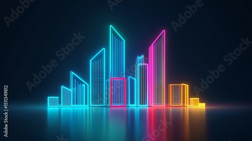 Neon city skyline (1)