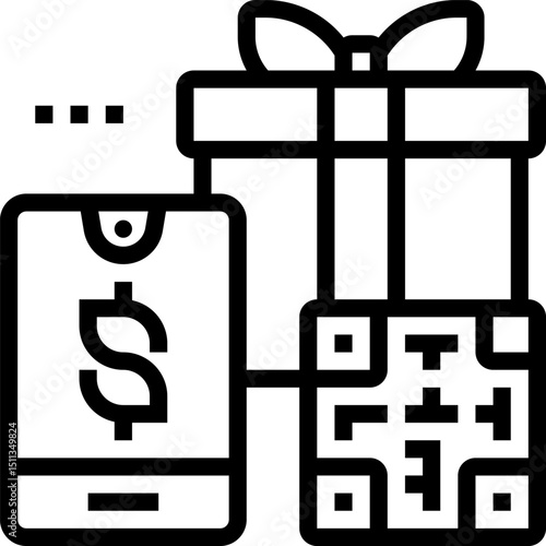 cashless illustration on a white background   