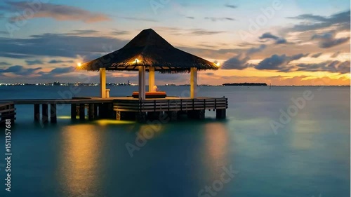 Time-lapse Photography of the Maldives Vacation Paradise