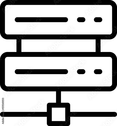 hosting illustration on a white background   