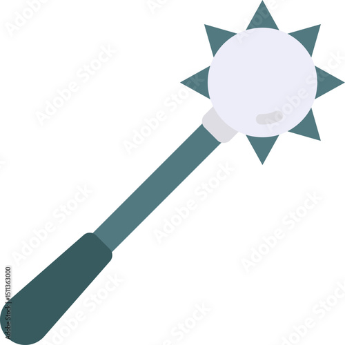 mace illustration on a white background    