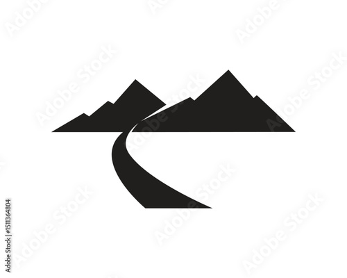 Mountain nature landscape  logo and symbols  icons template