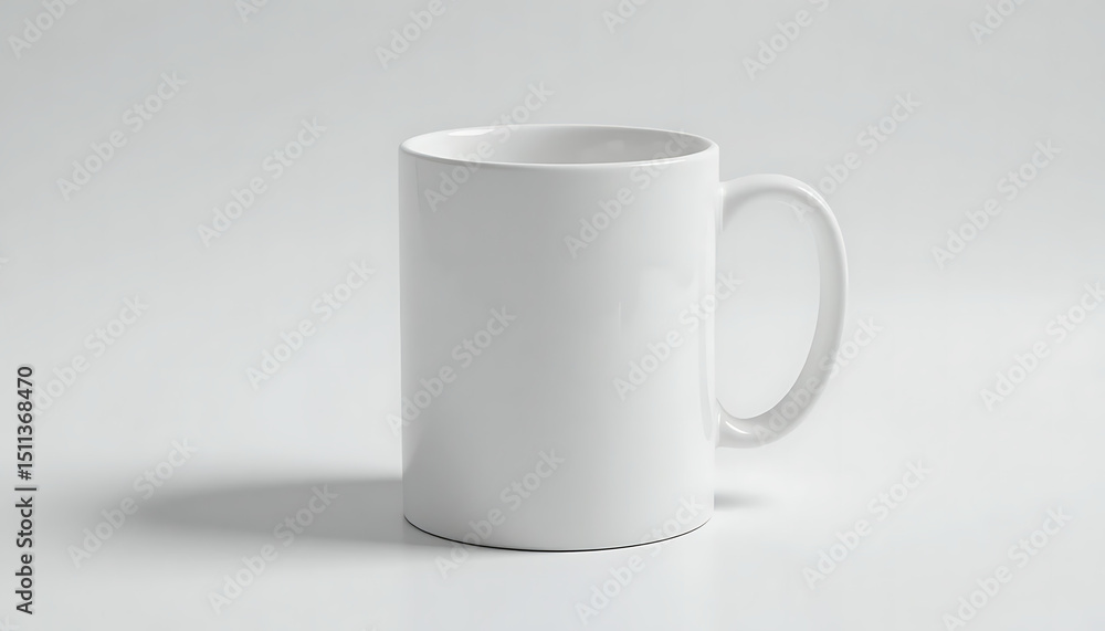 Realistic ceramic mug mock-up on white background, ideal for showcasing branding, logo, or custom design prints. Front-facing and angled views available for presentation or product display. Realistic ceramic mug mock-up on white background, ideal for showcasing branding, logo, or custom design prints. Front-facing and angled views available for presentation or product display.