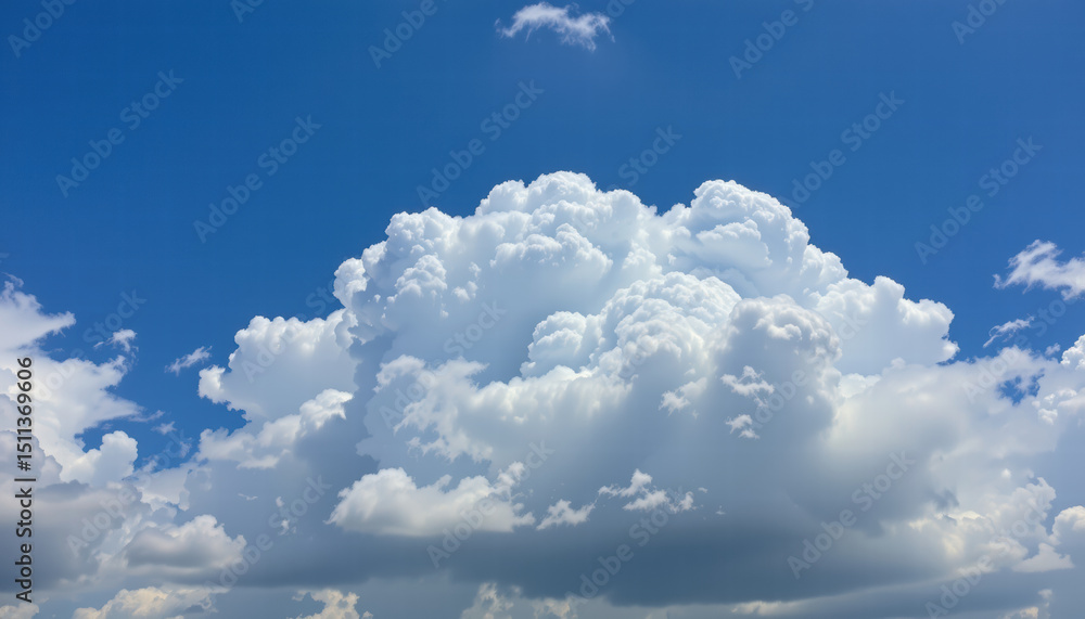 Fluffy white clouds float against bright blue sky, creating serene and peaceful atmosphere. soft shapes and varying shades of white add depth to scene, inviting calmness and reflection Fluffy white clouds float against bright blue sky, creating serene and peaceful atmosphere. soft shapes and varying shades of white add depth to scene, inviting calmness and reflection