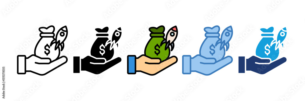 Obraz premium Venture Capital Icon Element For Design