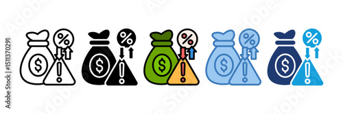 Investment Risk Icon Element For Design