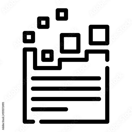 data pattern line icon