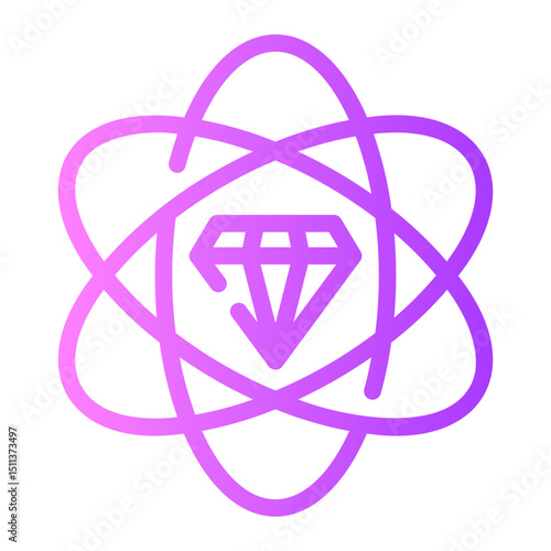 diamond gradient icon