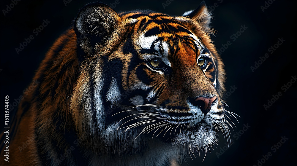 Fototapeta premium Close-up portrait of a tiger.