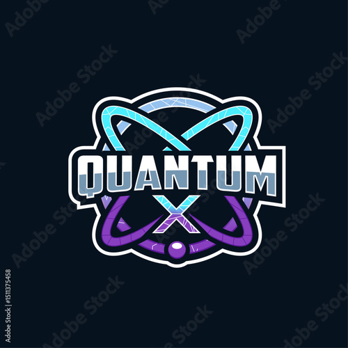 Quantum X logo with esport style design