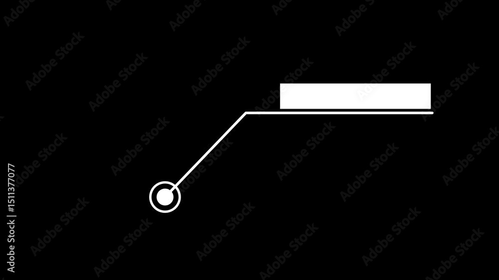 HUD call out elements pack animation on black background. Call Out on black background Simple HUD elements frame lines call-out animation