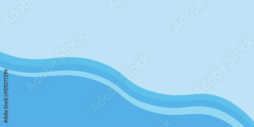 White wavy glowing lines on a blue background. Futuristic digital high-technology pattern background abstract suitable for banner