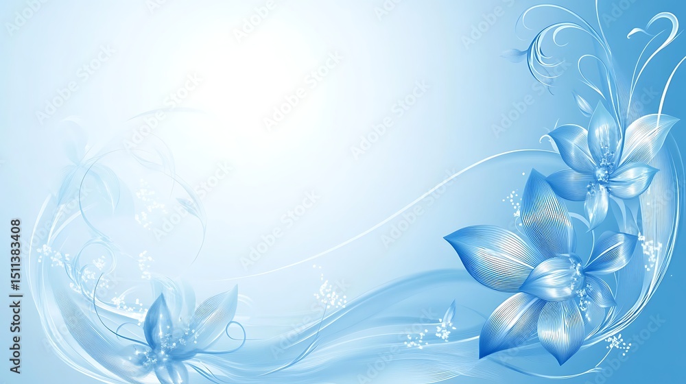 Light blue floral design (5) Light blue floral design (5)
