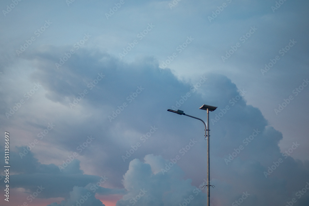 Streetlight Against Cloudy Sky Streetlight Against Cloudy Sky