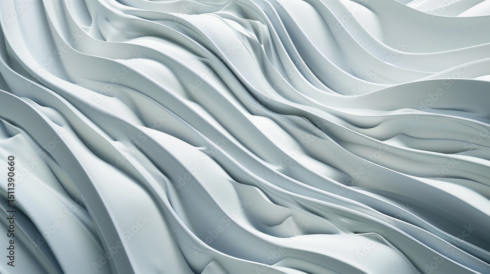 Obraz premium White texture and background. Abstract white wave modern soft luxury texture with smooth
