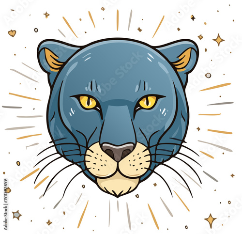 panther head vector