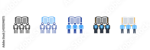 Study Group Multi Style Icon Set