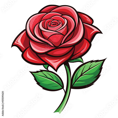 rose flower vector illustrator 