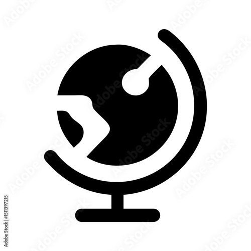 earth globe icon worldwide vector
