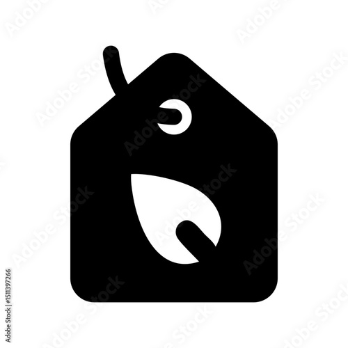 eco label vector leaf icon emblem
