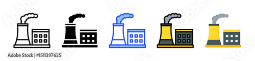 Pollution Icon Collection With Multiple Styles